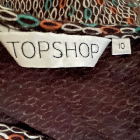 Top shop strappy cotton blend dress size 10 but fits like size 0 - Picture 4 of 4